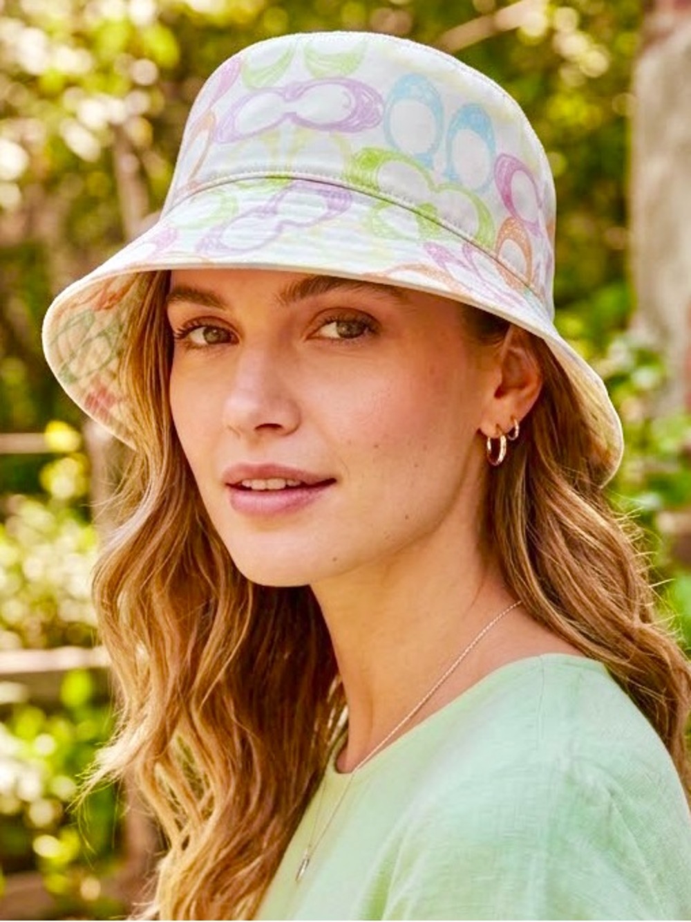 Coach Vintage Scribble Bucket Hat EUC